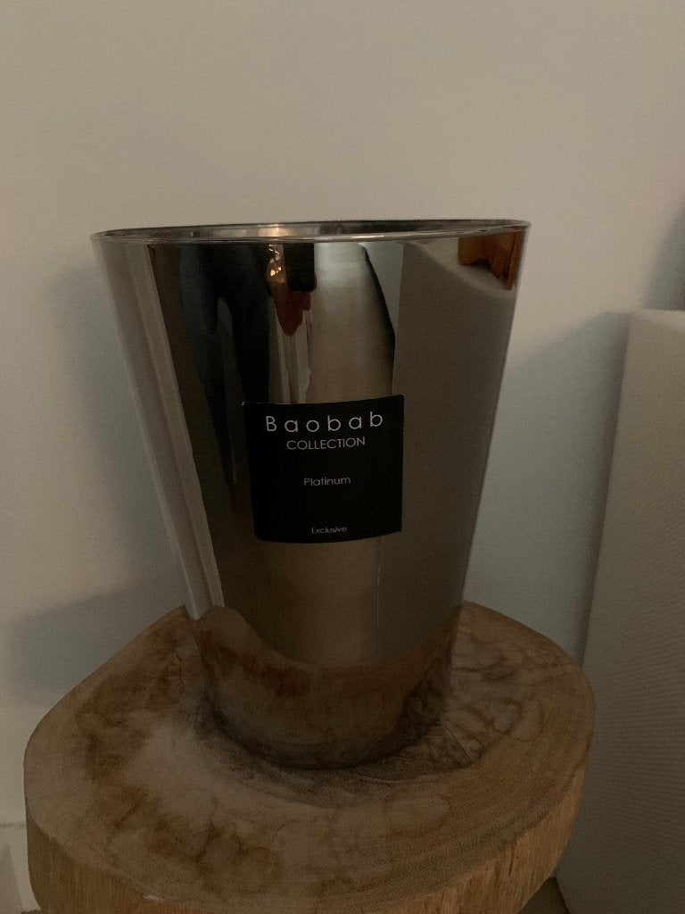 *BAOBAB Les exclusives platinum geurkaars* Np: 265euro, Gebruikt, Verzenden, 24 cm, Kaars