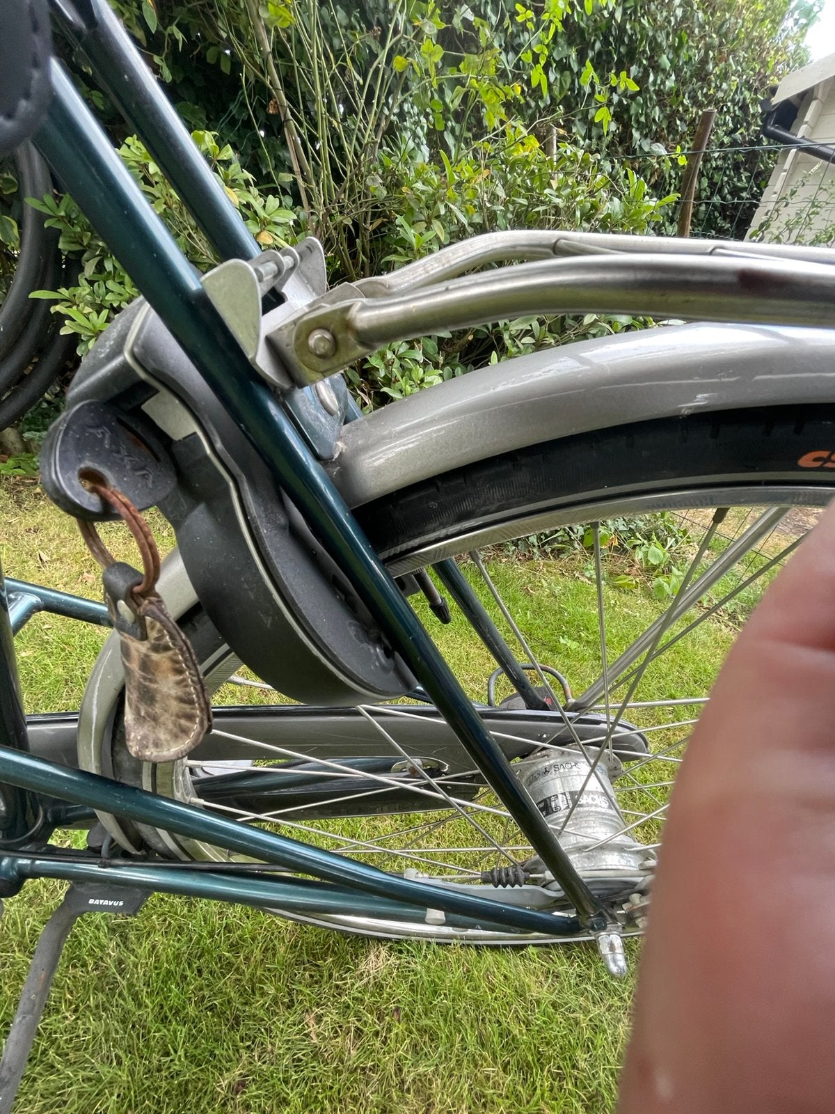 Batavus blauwe damesfiets te koop in orde, rijklaar, Fietsen en Brommers, Fietsaccessoires | Bagagedragers, Gebruikt, Ophalen