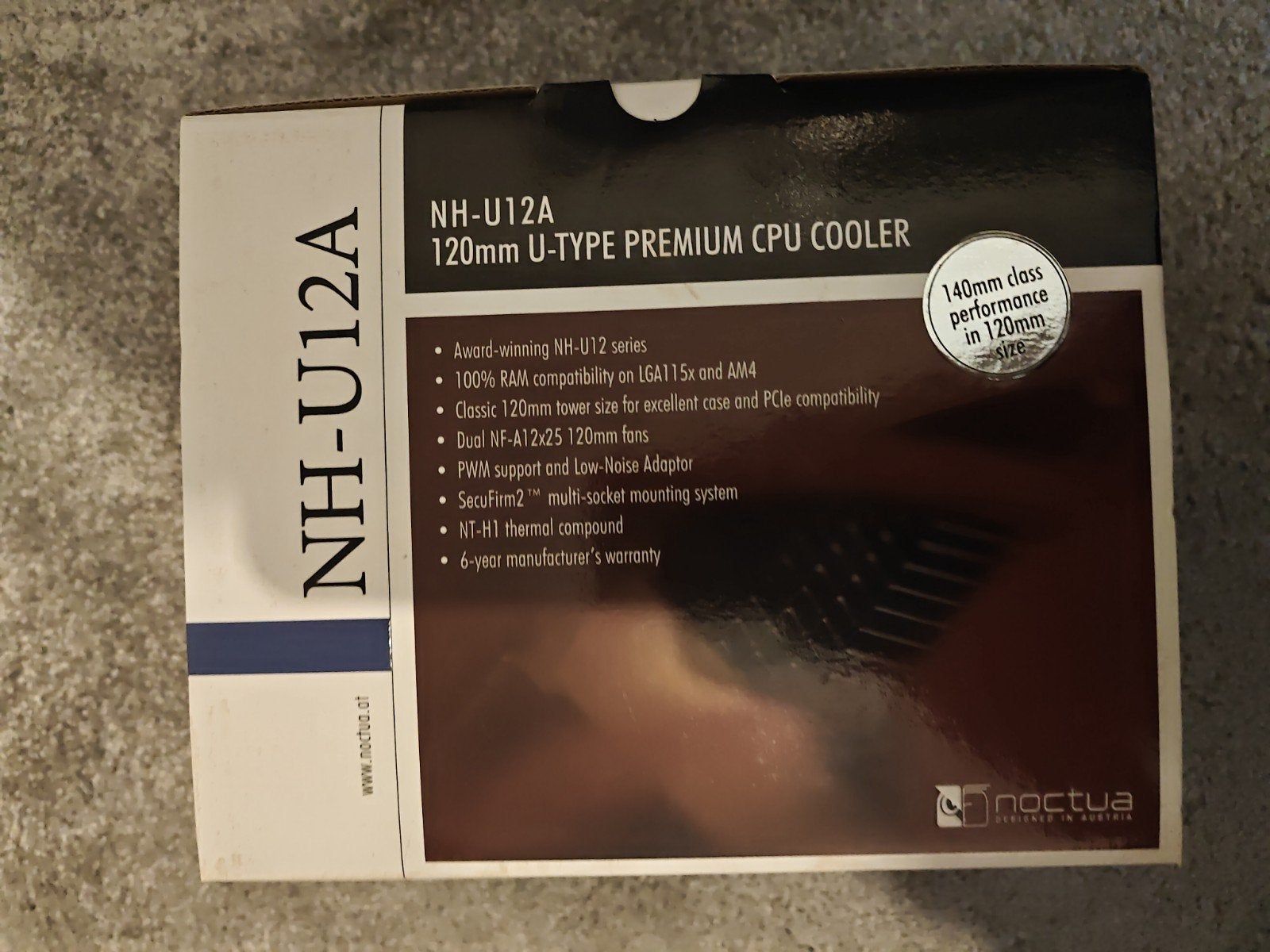 Noctua NH-U12A zonder thermal paste, Ophalen of Verzenden, Refurbished, Luchtkoeling