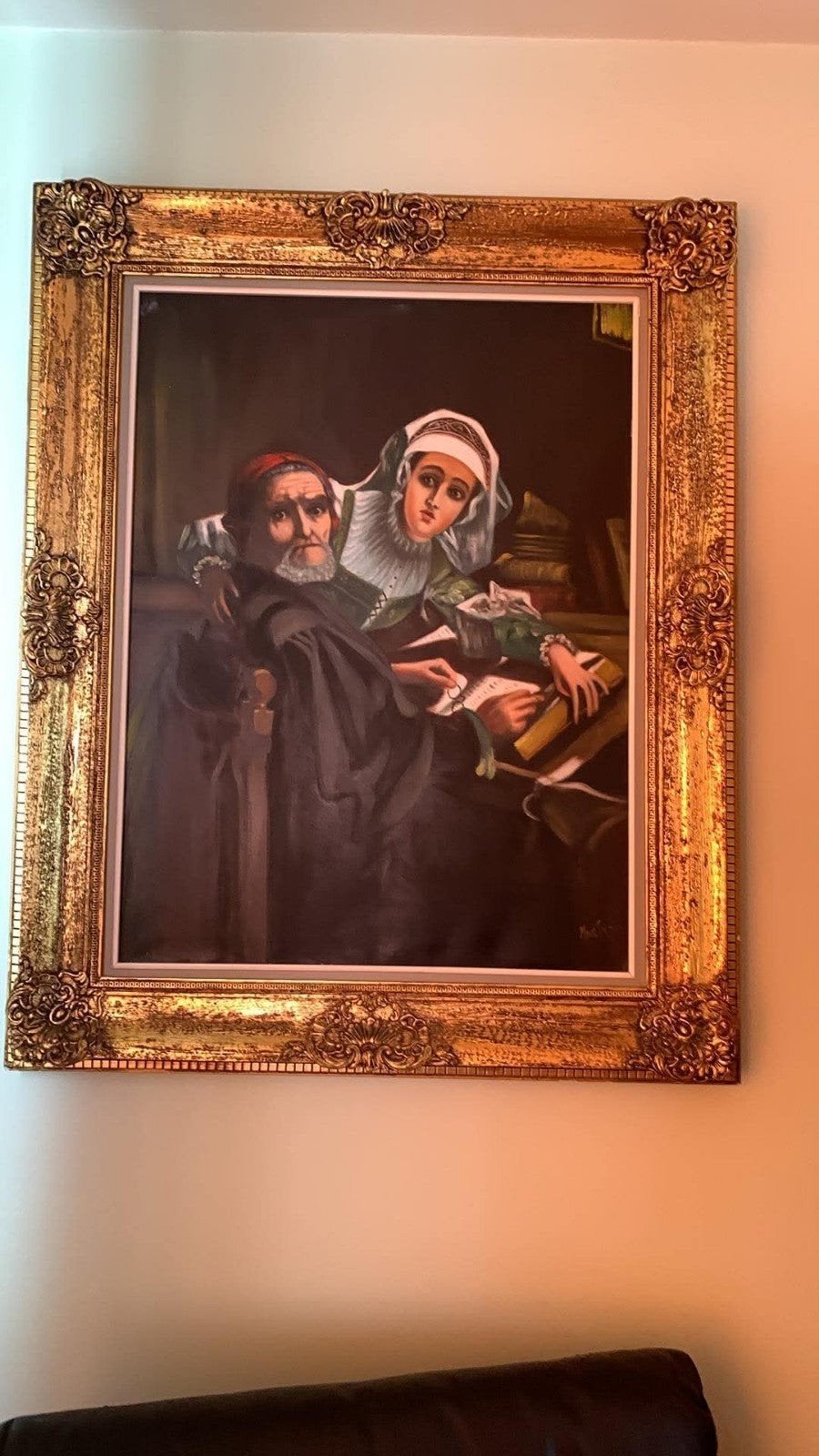 Replica van het kunstwerk de verboden lectuur, Ophalen