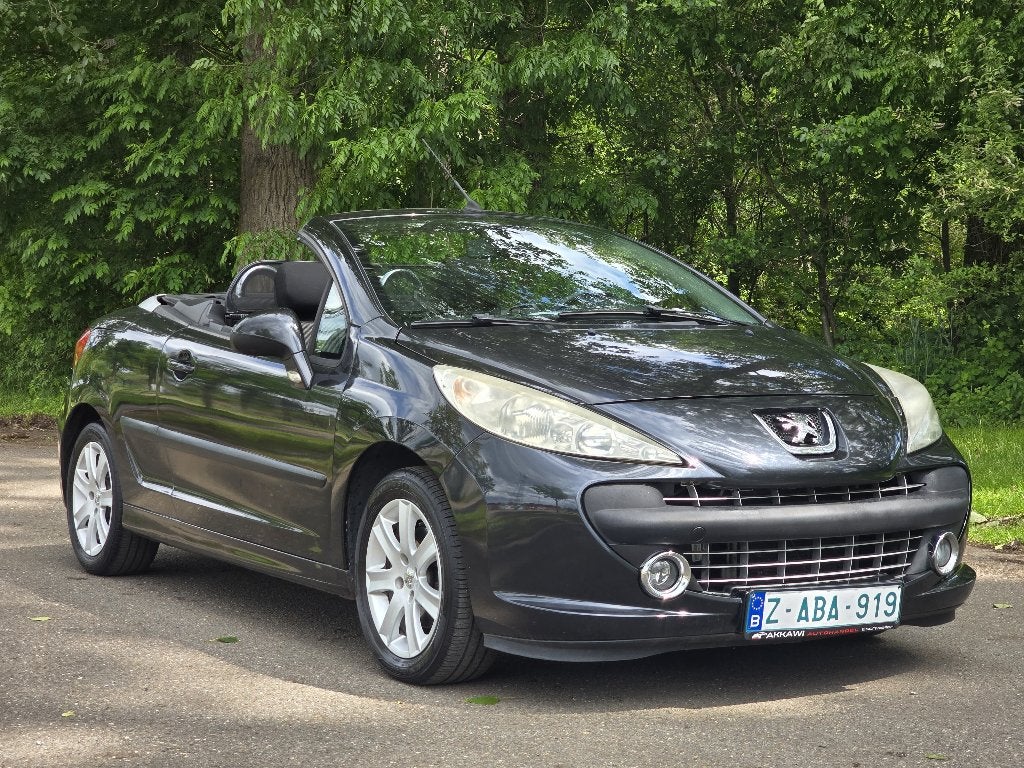 Peugeot 207 cabrio - 1.6i - 2008 - Digi.AC / PDC - Garantie, Auto's, Voorwielaandrijving, 4 zetels, Stof, Zwart