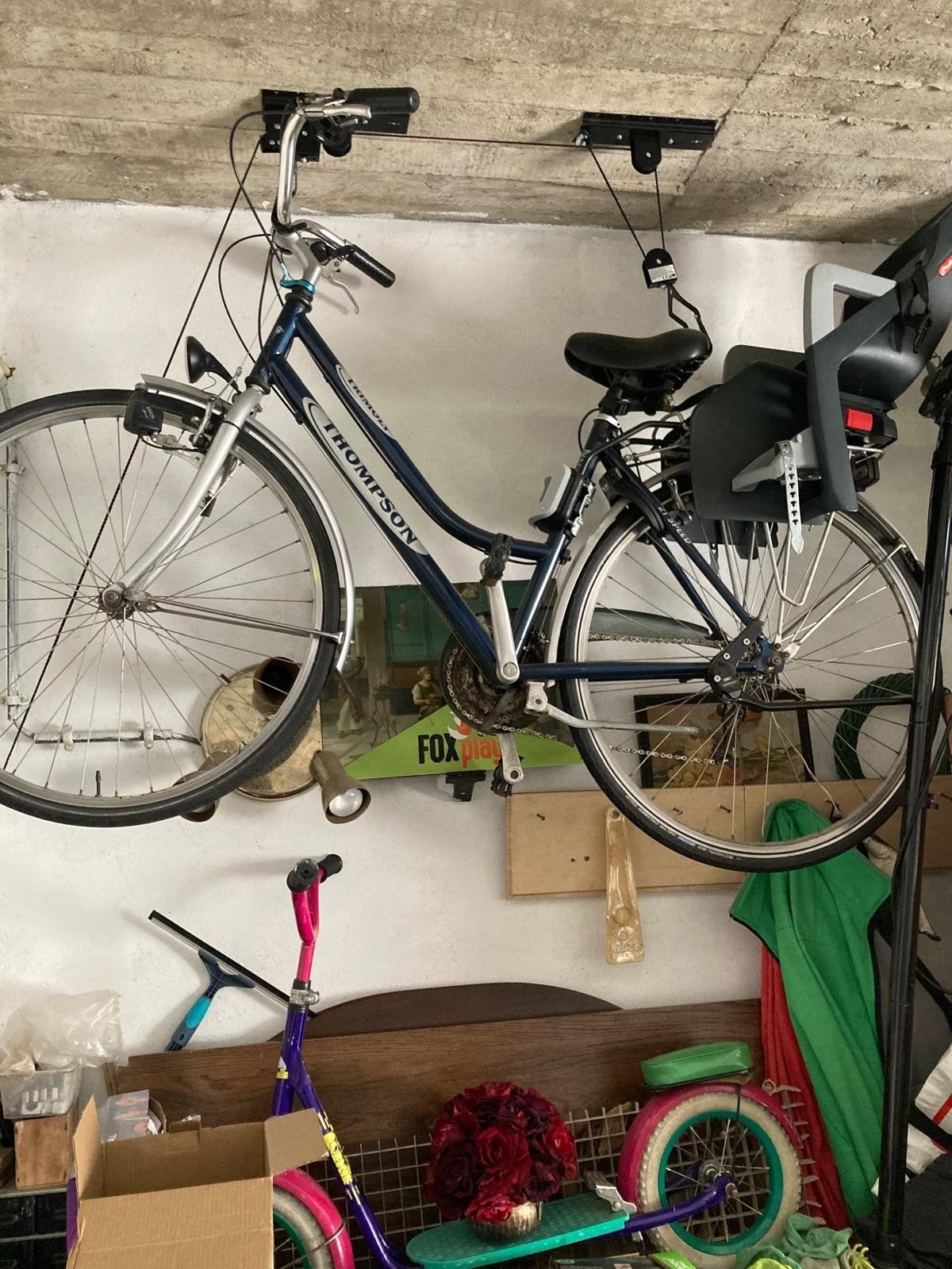 Thompson damesfiets met kinderzitje, Vélos & Vélomoteurs, Vélos | Ancêtres & Oldtimers, Enlèvement