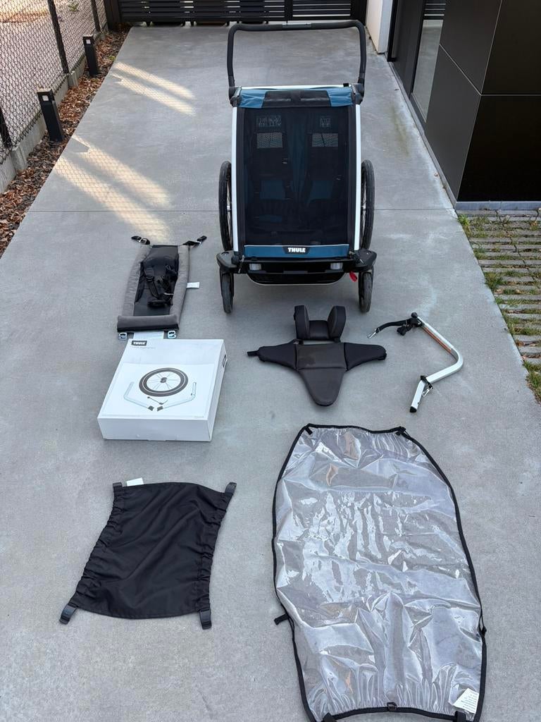Pack Chariot Cross 2 fietskar - Sport, Fietsen en Brommers, Ophalen, Gebruikt
