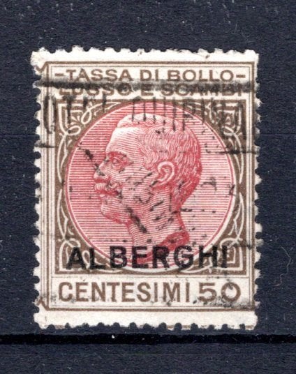 ITALIE - Tassa di Bollo - Lusso e Scambi - Alberghi 50c, Envoi, Affranchi