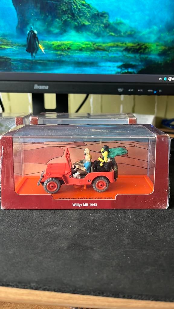 La jeep Willys MB1943 noire de Tintin au Pays de l'Or, Enlèvement, Utilisé, Voiture, Autres marques