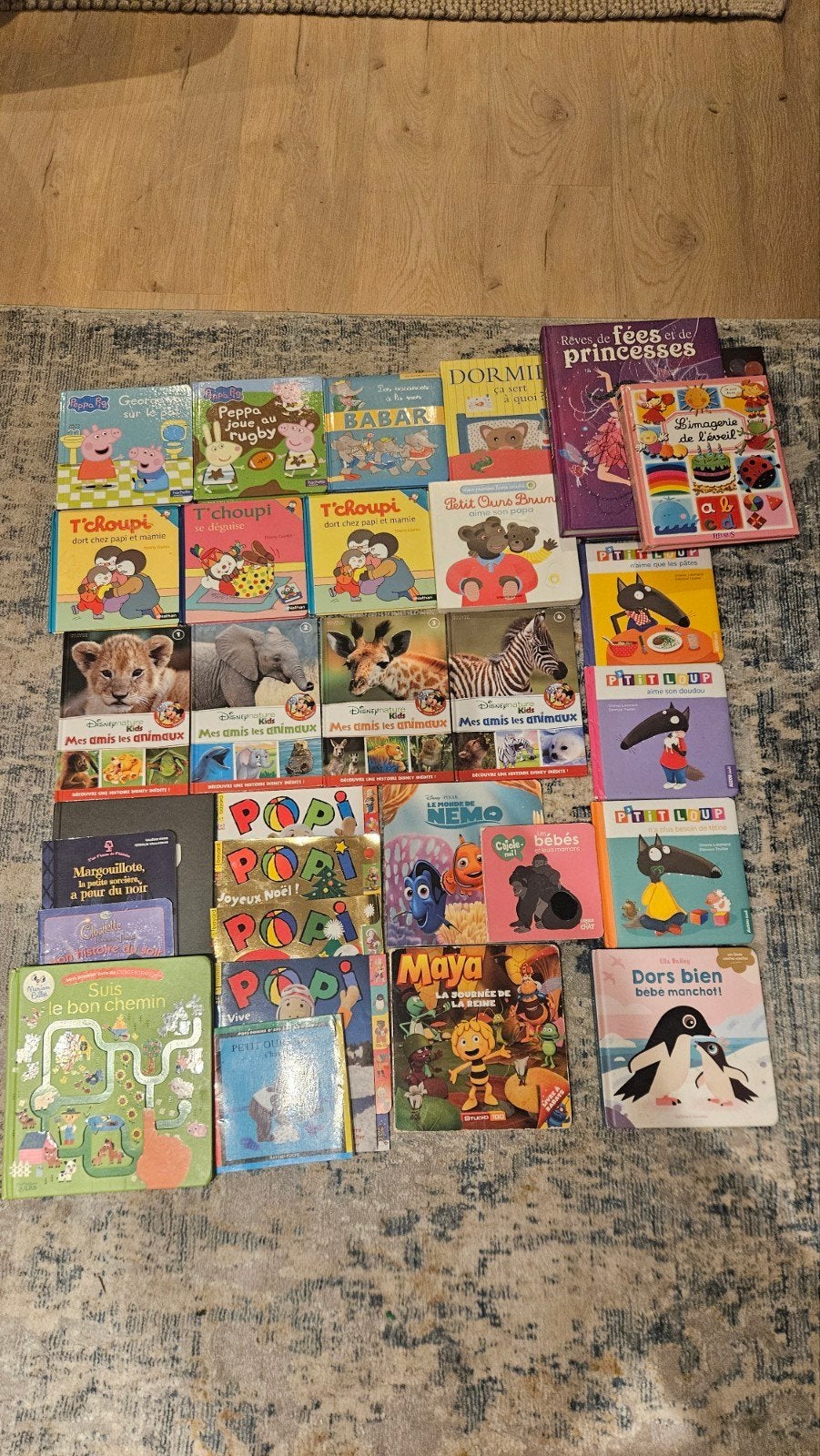 lot de 31 livres pour 0-4ans (Peppa, Tchoupi, Ptit Loup)Ptit, Enlèvement, Comme neuf