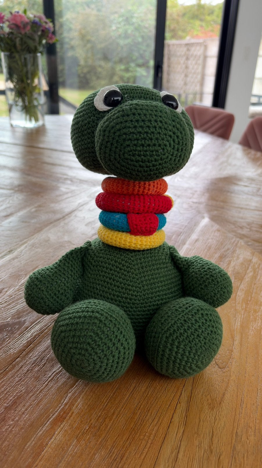 Gehaakte dino, Enlèvement, Comme neuf