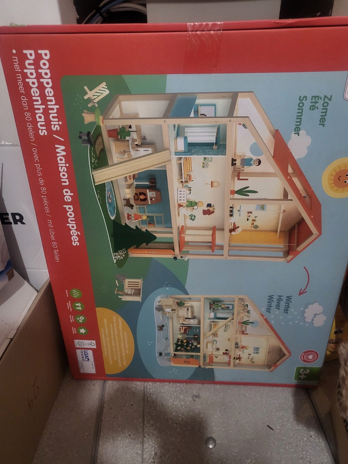 houten poppenhuis nieuw, Ophalen, Poppenhuis