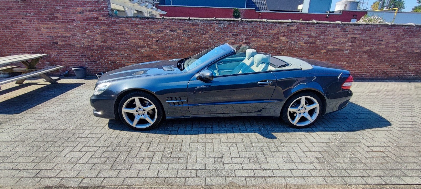 Mercedes 350SL, Auto's, Mercedes-Benz, Automaat, Euro 5, Achterwielaandrijving, Beige