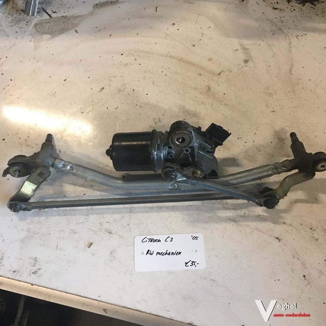 Citroen C3 2005 1.4 8v Ruitenwissermechaniek met motor, -, Utilisé, -, -