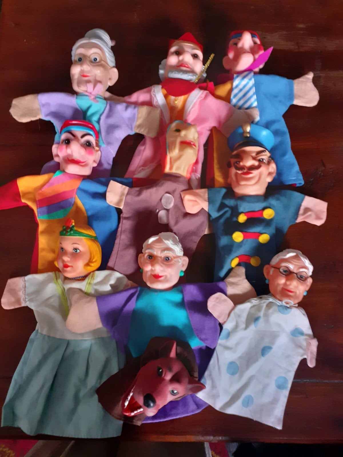 Retro handpoppen poppenkastpoppen (  N ), Verzamelen, Ophalen of Verzenden