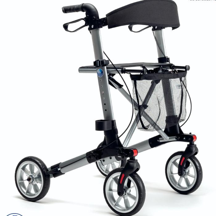 Vermeiren Quadri-Light Rollator, Divers, Déambulateurs, Comme neuf, Poids léger, Pliable, Enlèvement