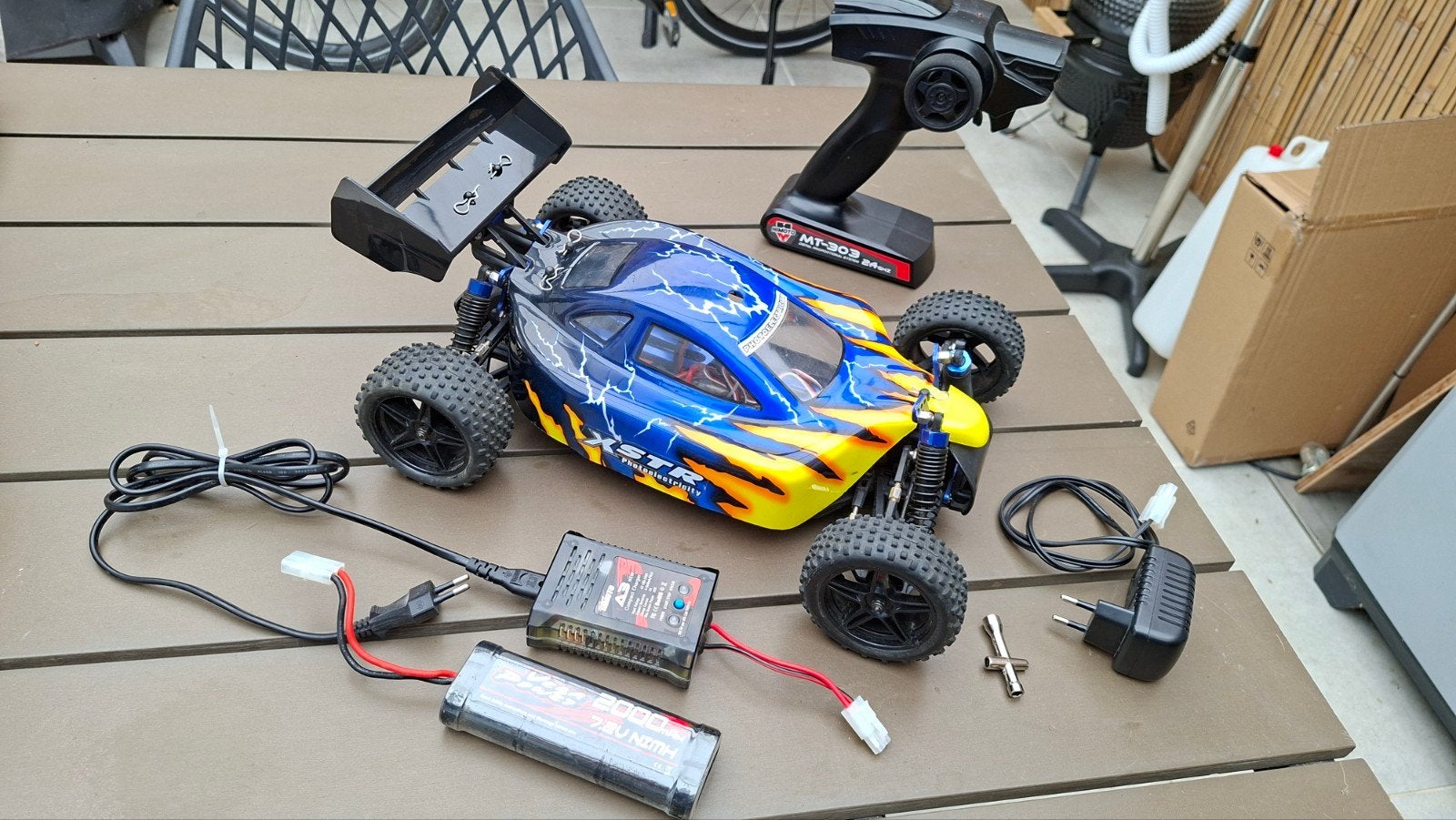 RC auto XTSR  1/10 4x4, Hobby en Vrije tijd, Modelbouw | Radiografisch | Auto's, Ophalen of Verzenden
