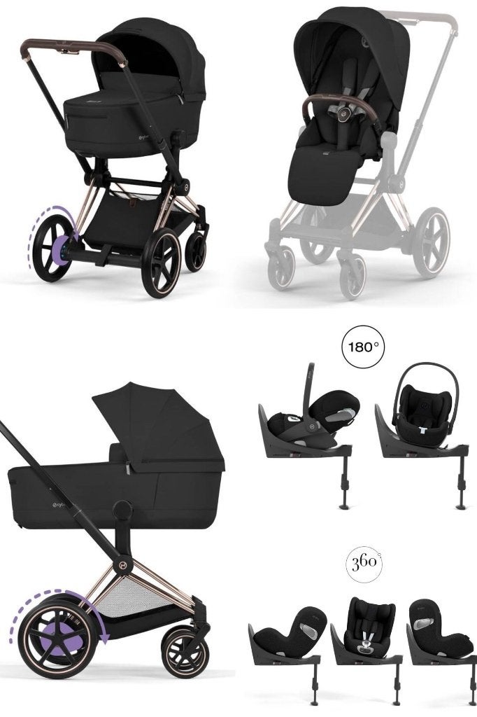 Complete Cybexset incl. E-Priam, Autres marques, Pneus, Enlèvement, Utilisé