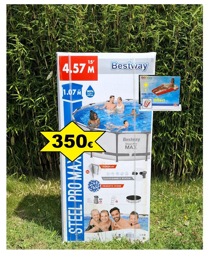 Piscine tubulaire NEUVE 457*107 avec accessoires, Enlèvement, Neuf, Autres types