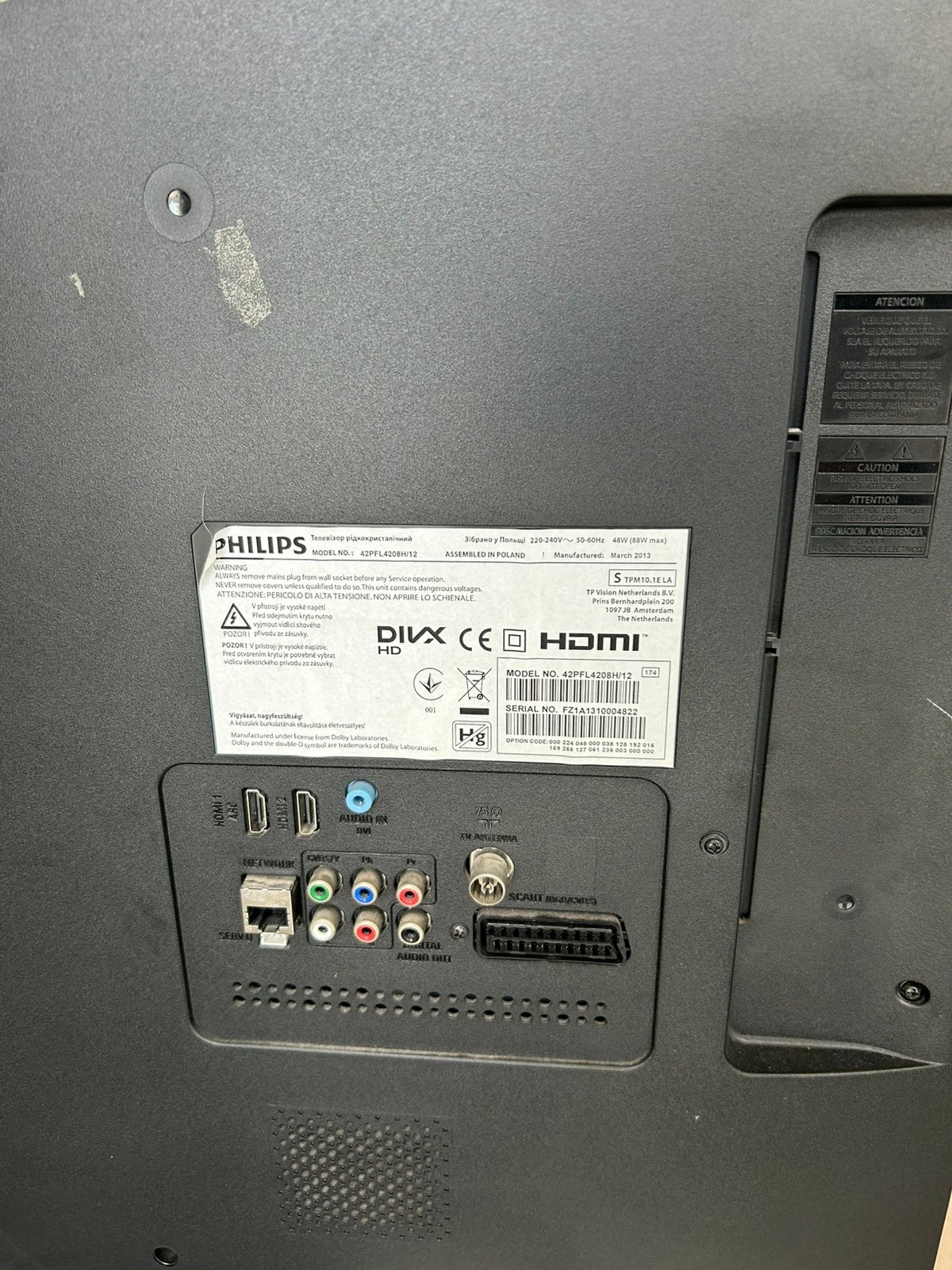Tv, Ophalen, Zo goed als nieuw, 100 cm of meer, Philips