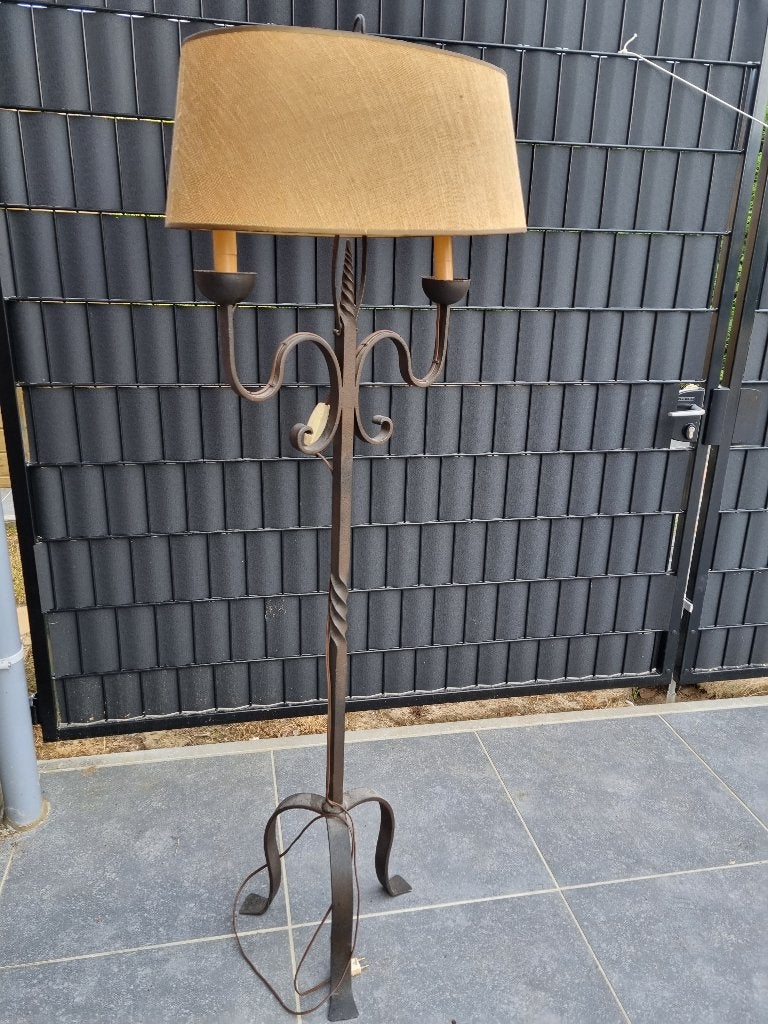Vintage vloerlamp, Ophalen, Gebruikt, Vintage, Metaal