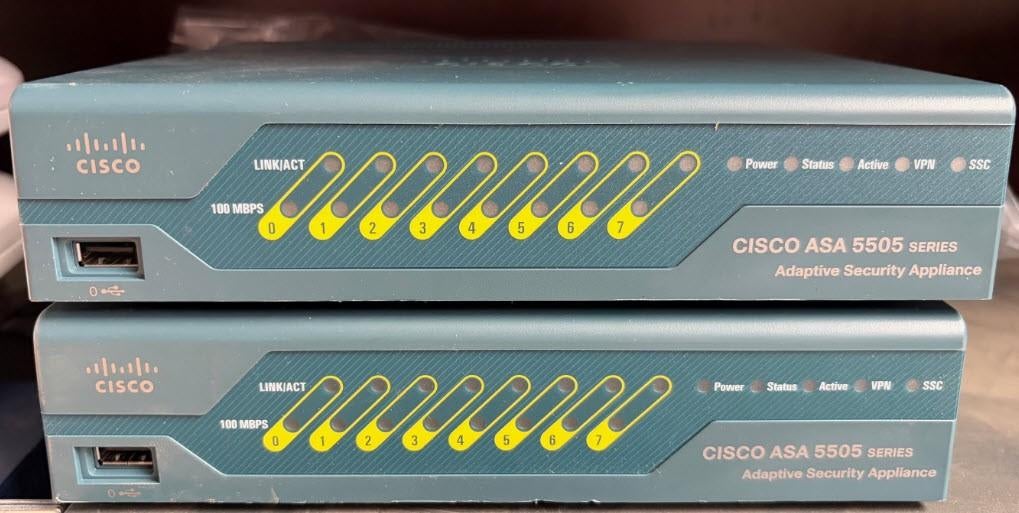 Cisco ASA 5505 Adaptive Security Appliance, Computers en Software, Netwerk switches, Ophalen, Gebruikt