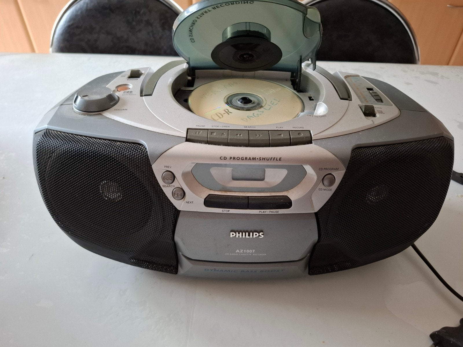 radio-cd-cassettespeler philips AZ1007, Audio, Tv en Foto, Radio's, Ophalen, Radio