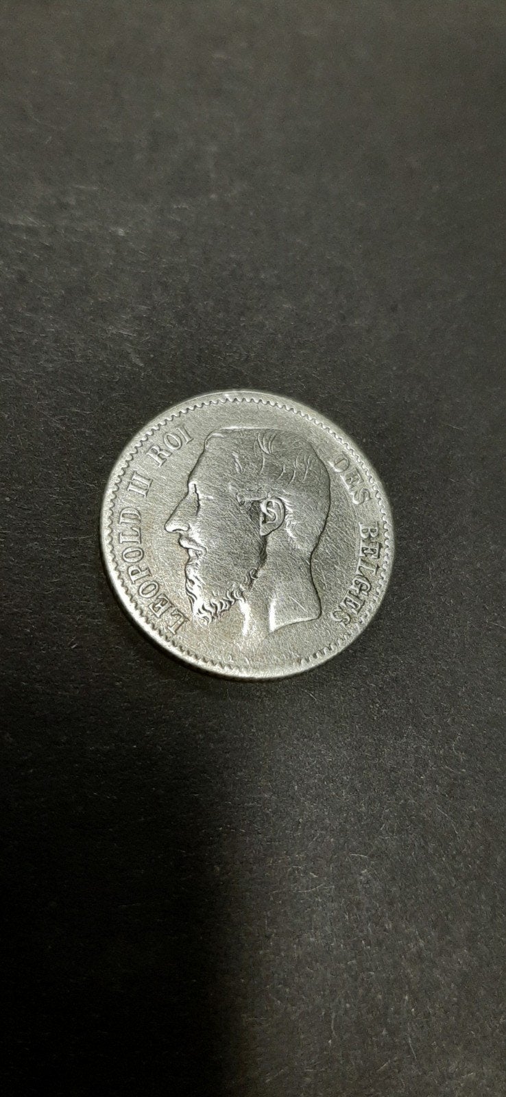 1 Frank Leopold II 1866 Fr. argent, Enlèvement, Argent, Argent