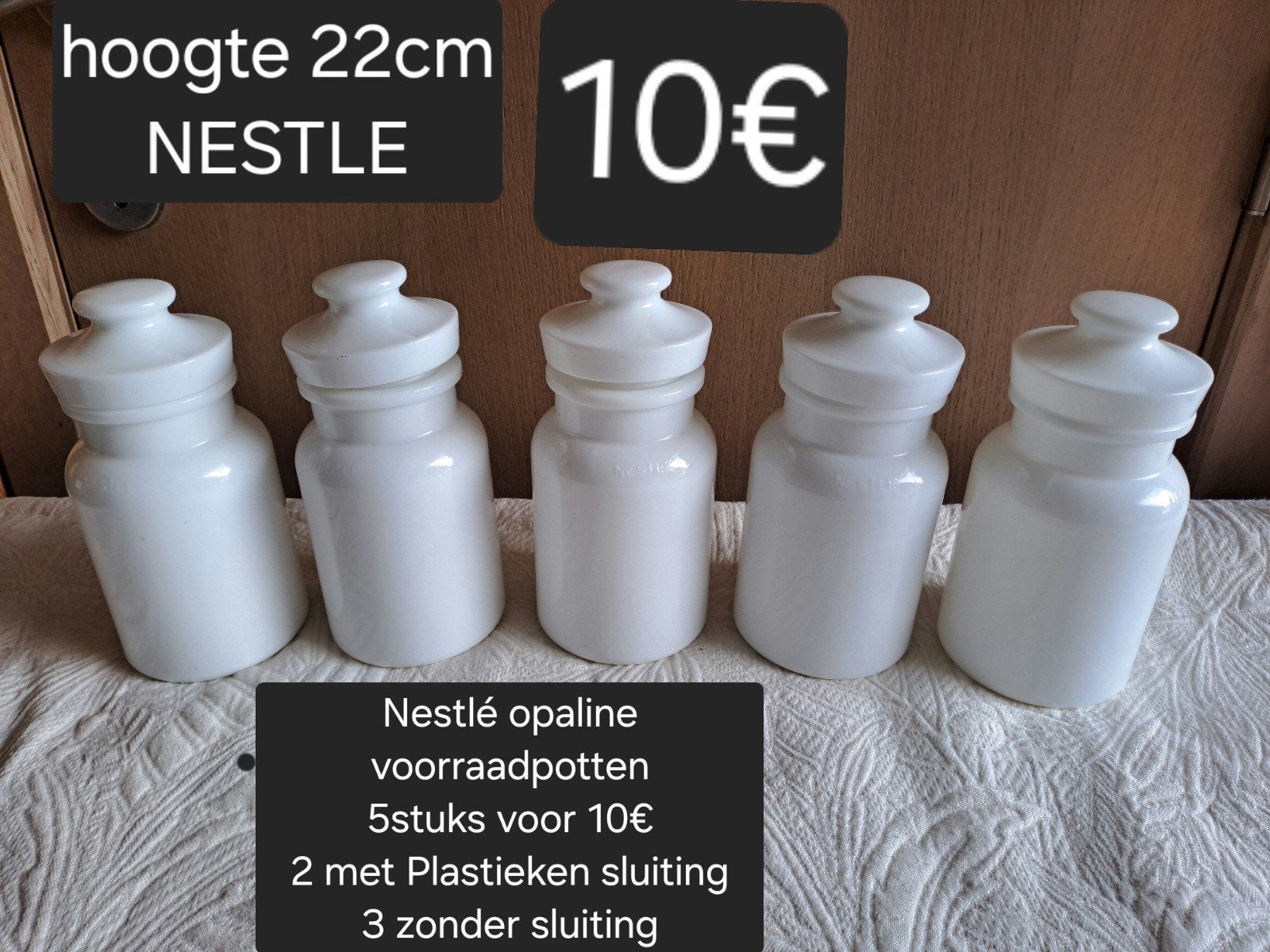 Nestlé voorraadpotten, Ophalen of Verzenden