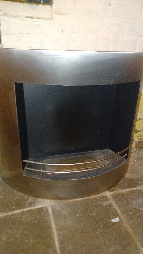 Inox sierhaard, Maison & Meubles, Cheminées, Enlèvement, Comme neuf, Suspendu, Autres types