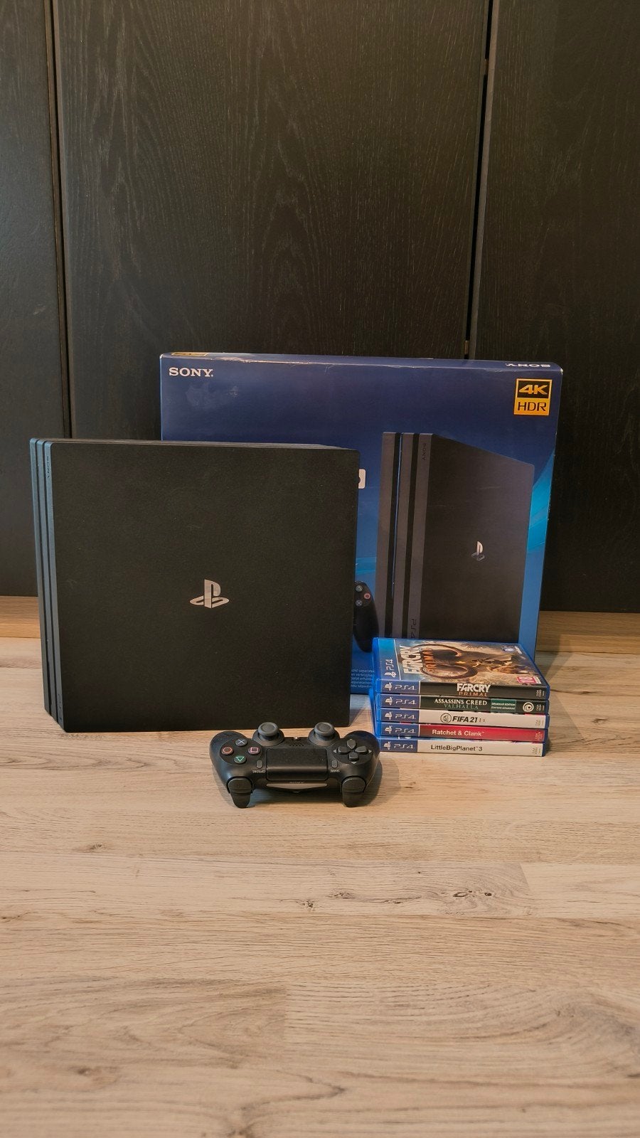 Playstation 4 PRO, Ophalen, Met games, 1 TB, Met 1 controller
