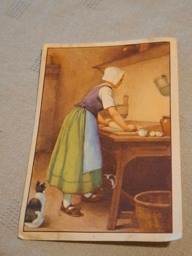 Prentje/Chromo : Assepoester / De sprookjes van Perrault, Enlèvement ou Envoi, Gravure, Utilisé, 1940 à 1960