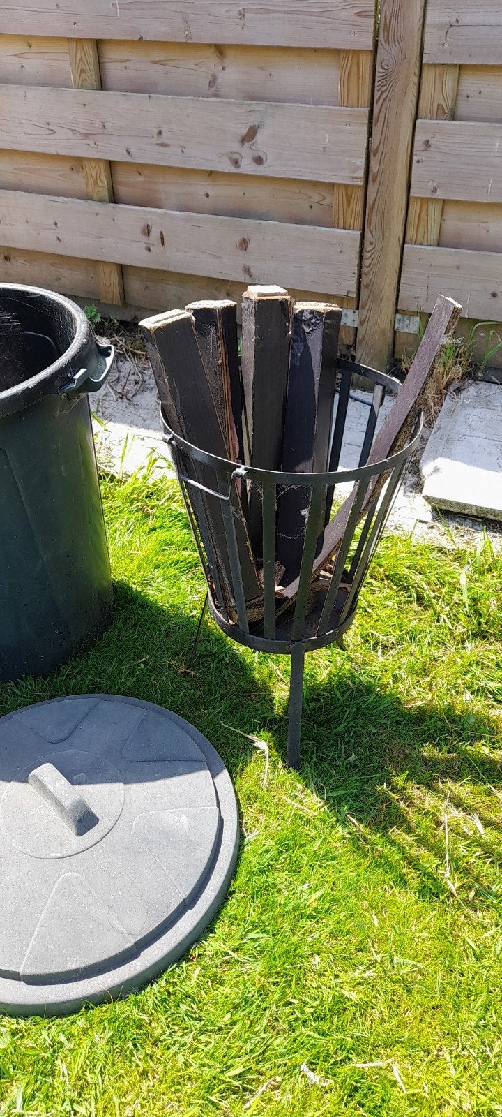 Vuurkorf met ton hout by, Tuin en Terras, Vuurkorven, Ophalen, Vuurkorf