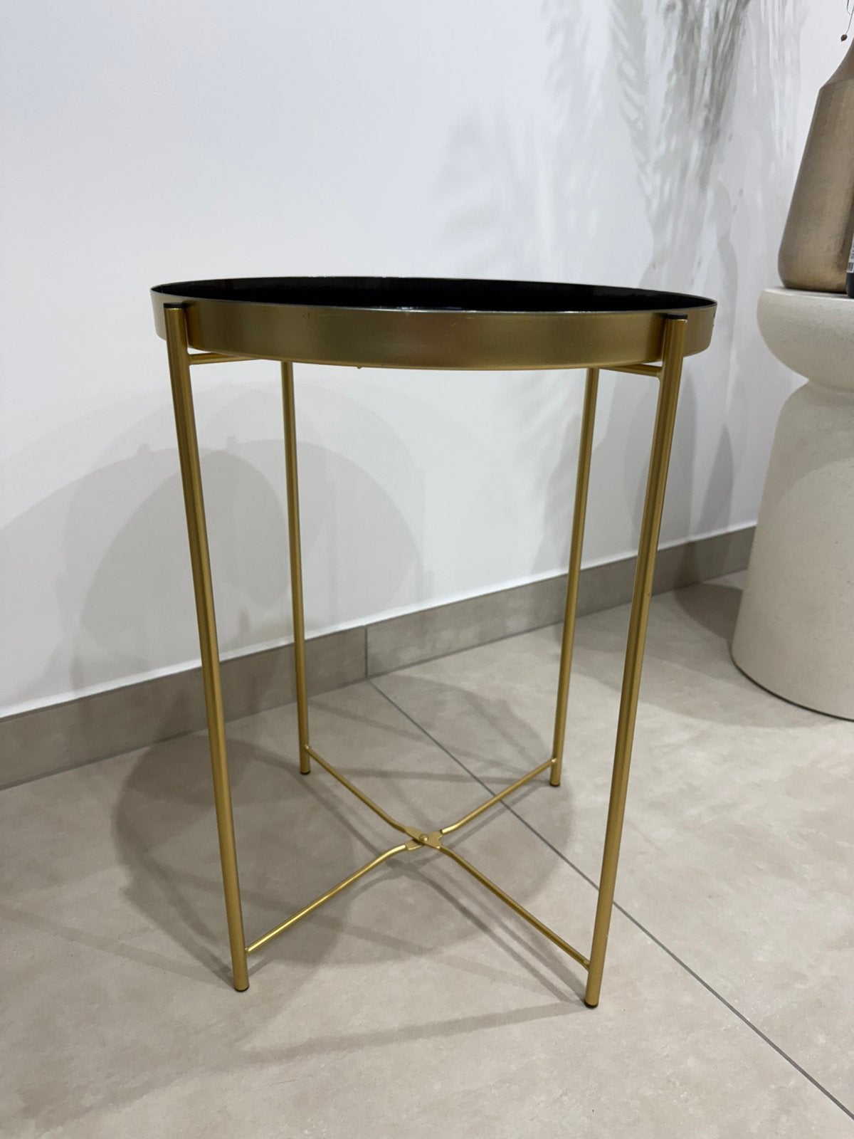 Table d’appoint, Maison & Meubles, Tables | Tables d'appoint, Enlèvement, Utilisé, Rond, Métal ou Aluminium
