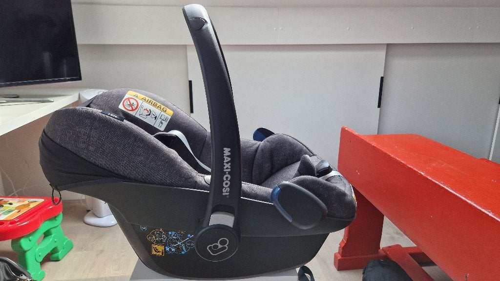 Maxi Cosi Pebble Pro Sparkling Grey + familyfix3 + regenhoes, Mode veille, Comme neuf, Enlèvement, Isofix