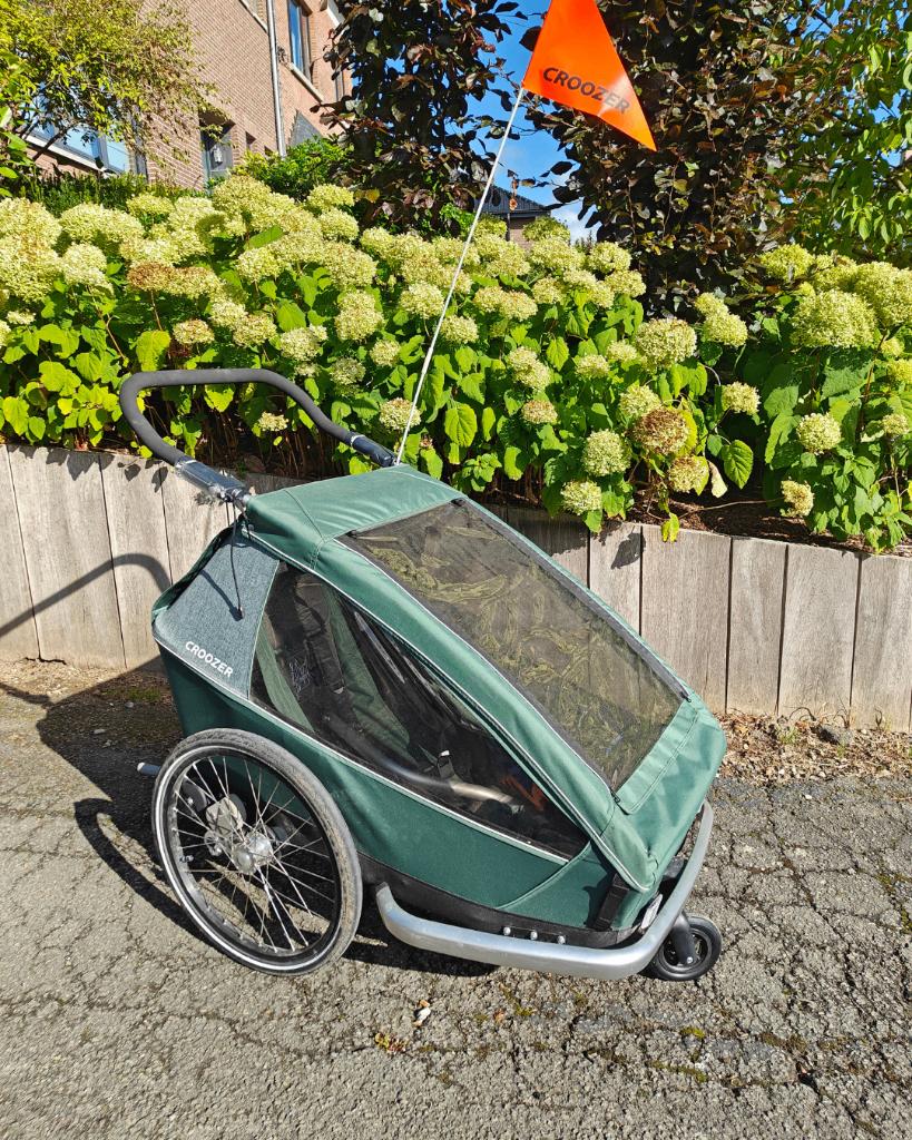 Croozer Kid Vaaya 2 — remorque à vélo/poussette/jogger, 40 à 60 kg, Comme neuf, Enlèvement, Suspension