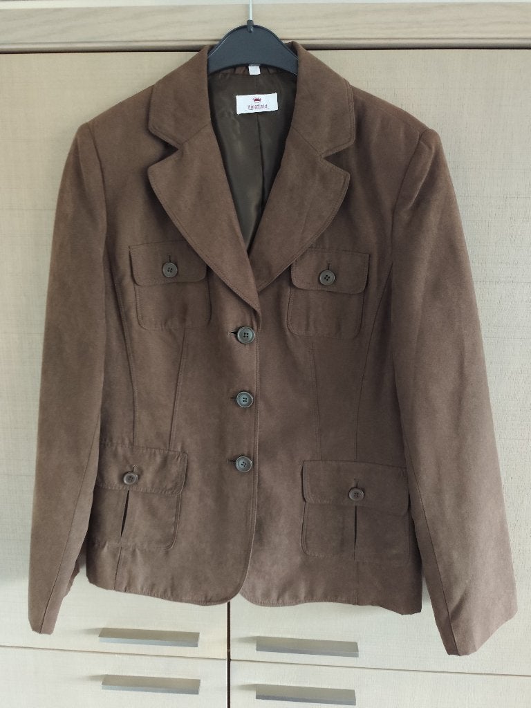 Blazer Kingfield, maat 40, Kleding | Dames, Jasjes, Kostuums en Pakken, Maat 38/40 (M), Bruin, Ophalen of Verzenden, Zo goed als nieuw