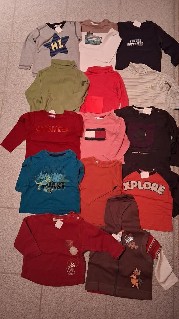 Manches longues taille 86, Enfants & Bébés, Vêtements de bébé | Taille 86, Garçon, Enlèvement ou Envoi, Comme neuf, Chemisette ou Manches longues