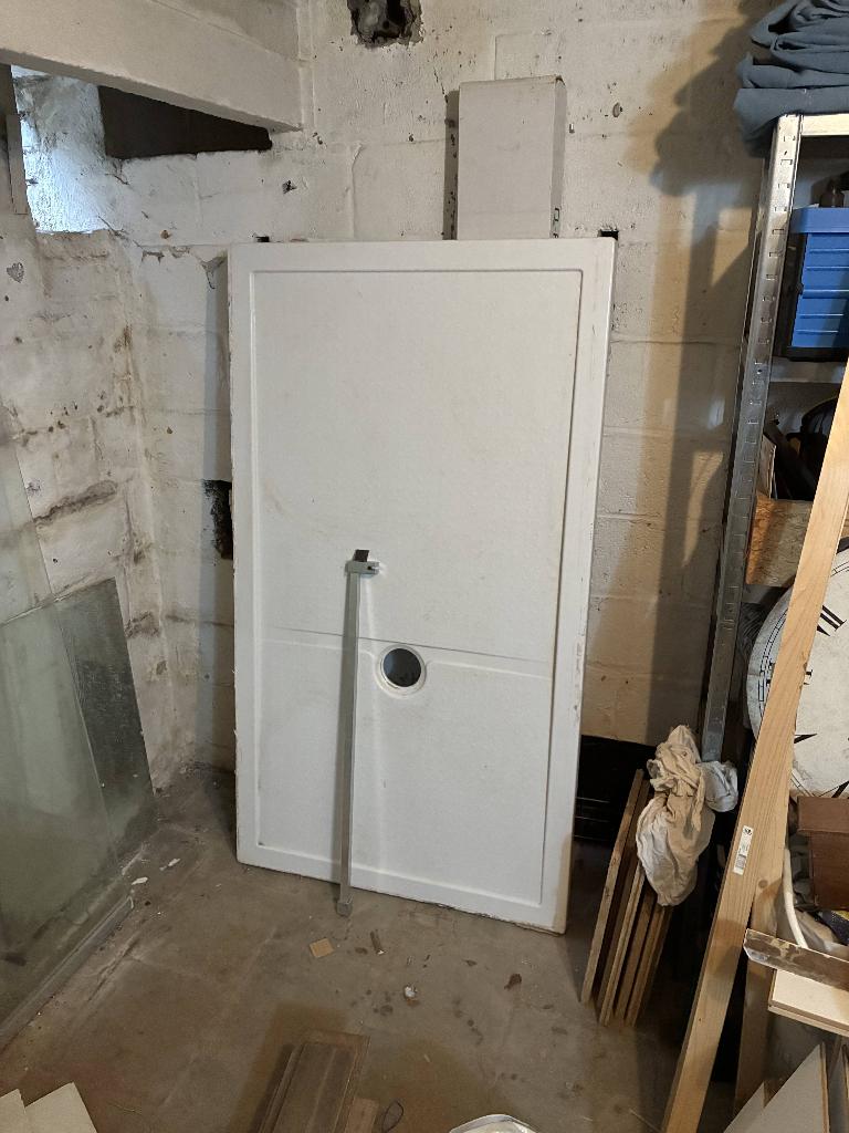 Paroi et top de douche, Bricolage & Construction, Sanitaire, Enlèvement, Utilisé, Verre, Douche