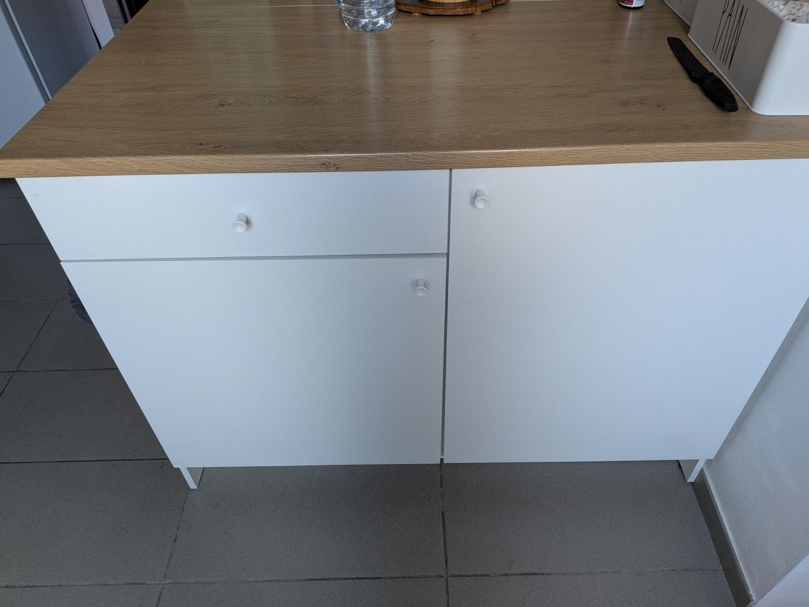 À vendre meuble bas de cuisine IKEA KNOXHULT, blanc, 120 cm., Maison & Meubles, Comme neuf, Enlèvement, 50 à 100 cm, 100 à 150 cm