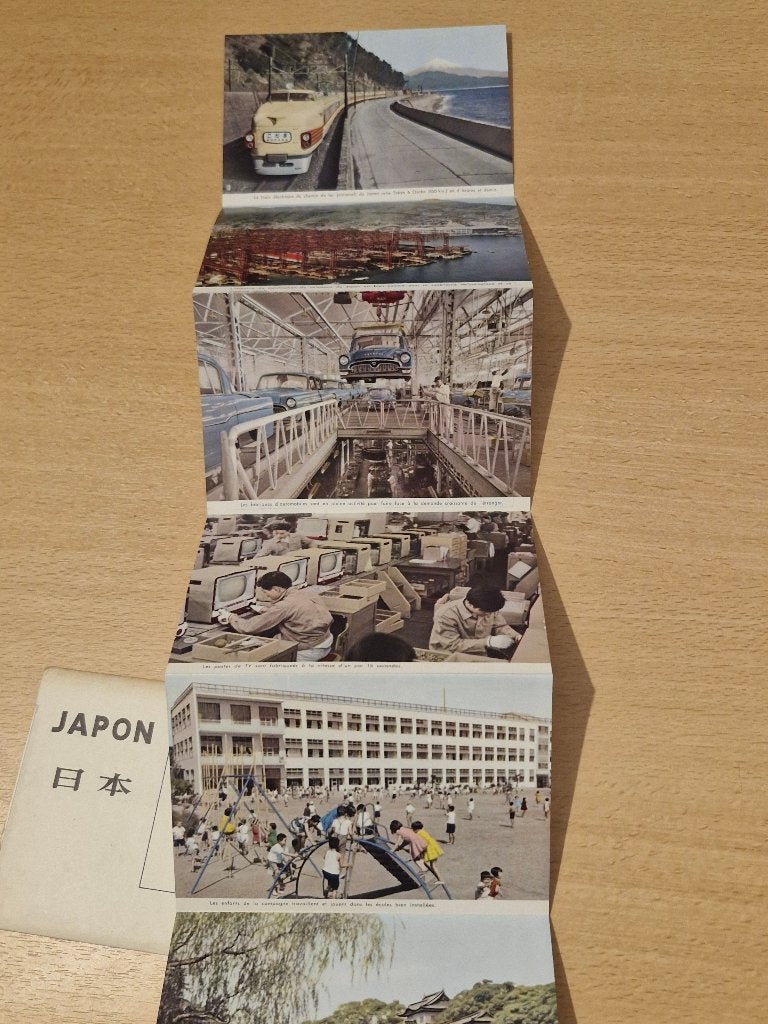 "Japon" (jaren '60) Harmonica-fotoboekje / gids - Franstalig, Photo, Enlèvement, 1960 à 1980, Étranger