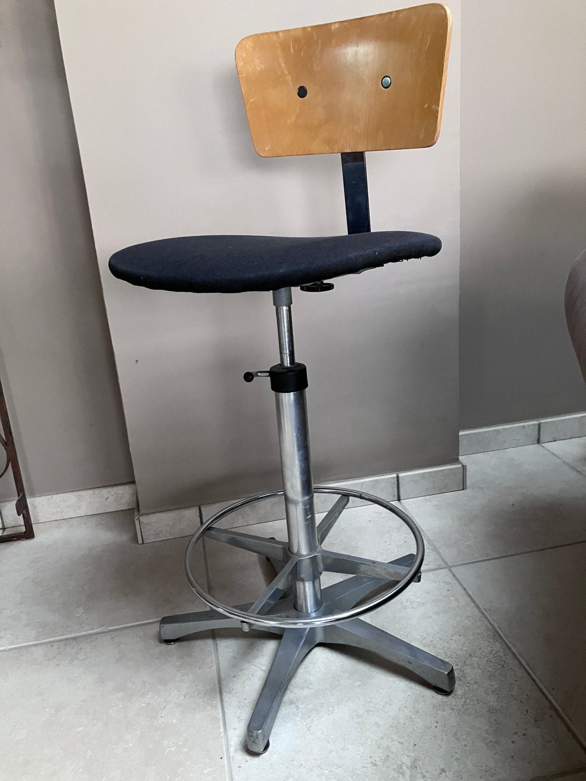 Vintage  bureaustoel, Huis en Inrichting, Ophalen, Gebruikt, Bureaustoel