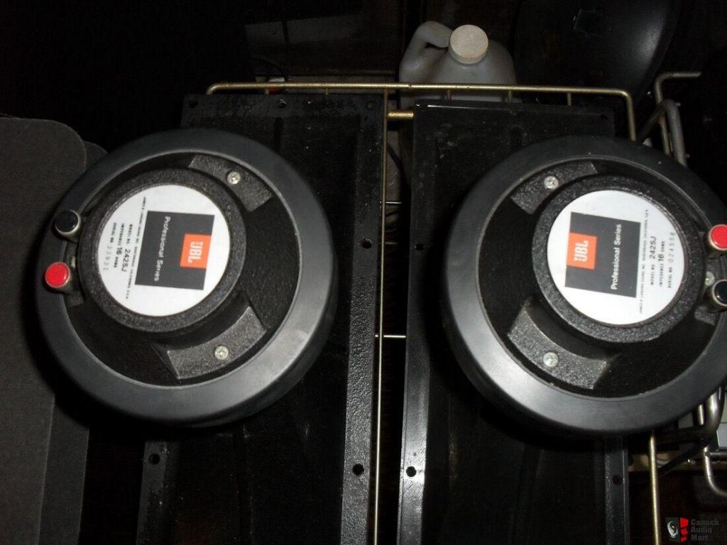 JBL 2425 Compressie Drivers Per Paar, Audio, Tv en Foto, Luidsprekerboxen, Gebruikt, JBL, Ophalen of Verzenden, 60 tot 120 watt