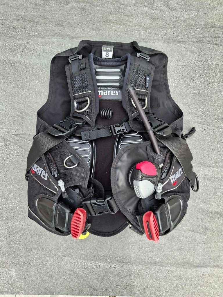 Mares Dragon BCD maat S met geïntegreerde gewichtpockets, Ophalen