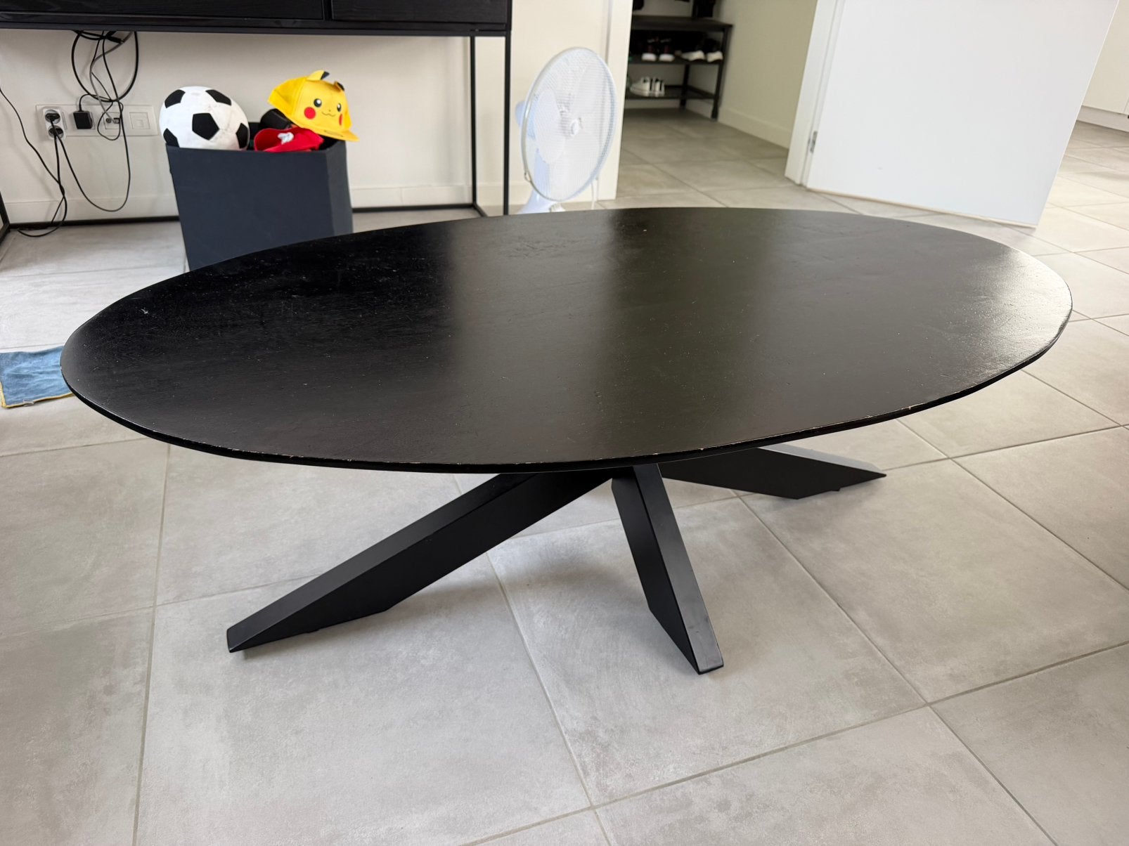 Kleine Salon tafel, Ophalen, Zo goed als nieuw, Rond, 100 tot 150 cm