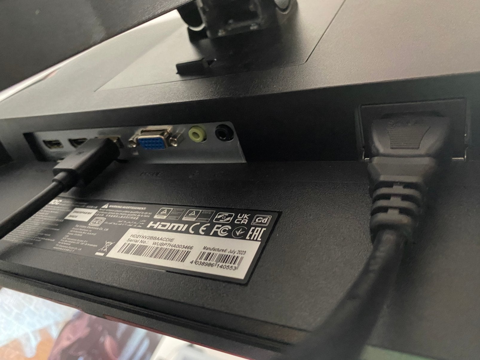 Aoc monitor, Computers en Software, IPS, Ingebouwde speakers, Full HD, Zo goed als nieuw