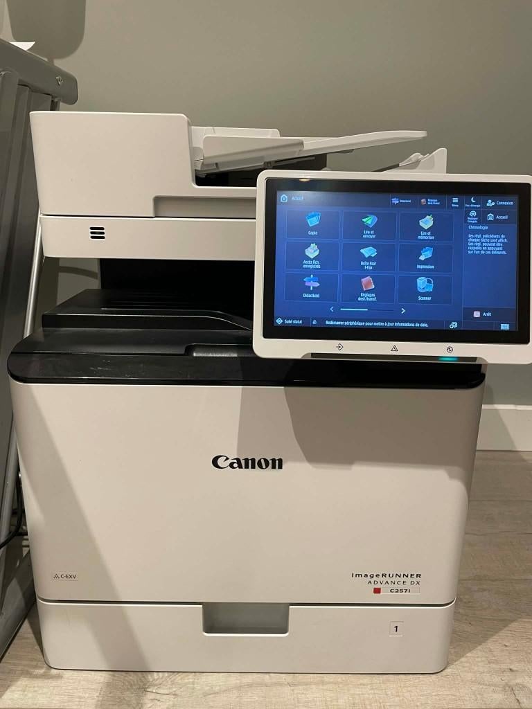 Pro kleurenprinter Canon imageRUNNER ADVANCE DX C257i, Computers en Software, Printers, Gebruikt, All-in-one, Laserprinter, Kleur printen