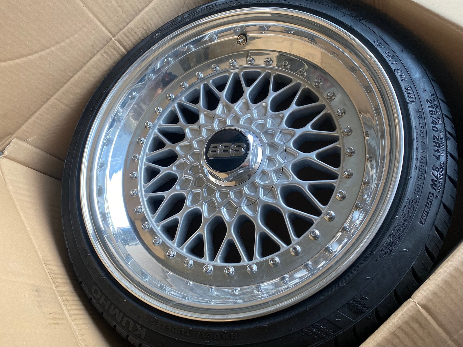Bmw Custom Bbs RS 17", Autos : Pièces & Accessoires, Enlèvement, 17 pouces, Pneus et Jantes
