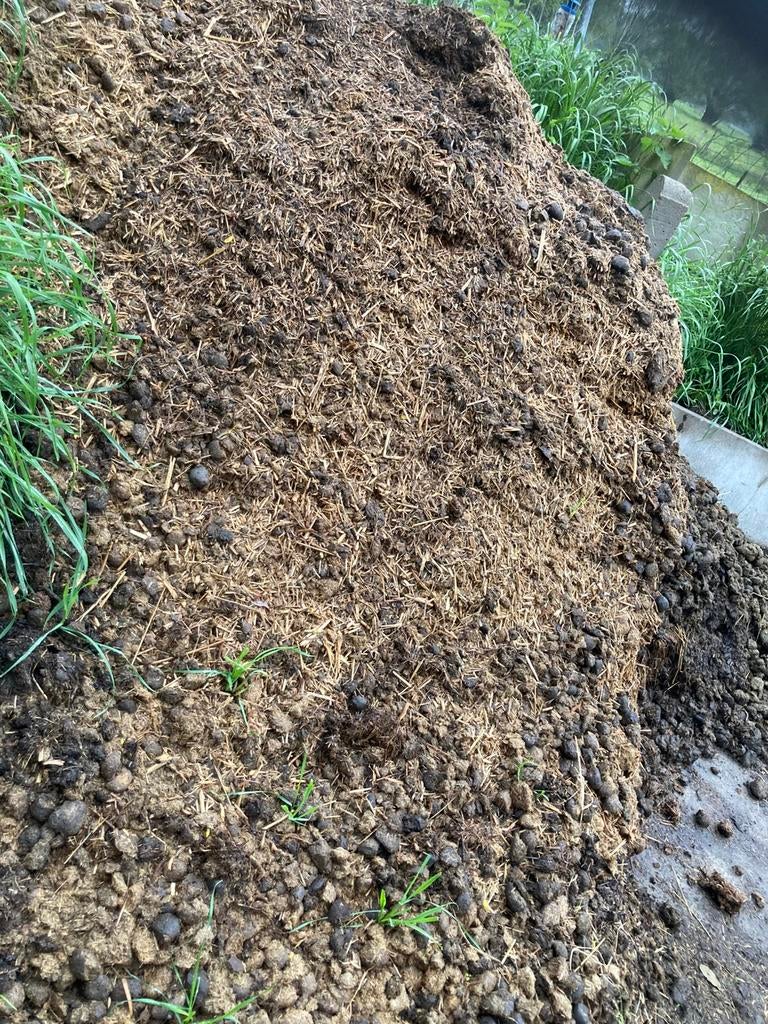 Gratis Paarden mest, Tuin en Terras, Ophalen, Mest