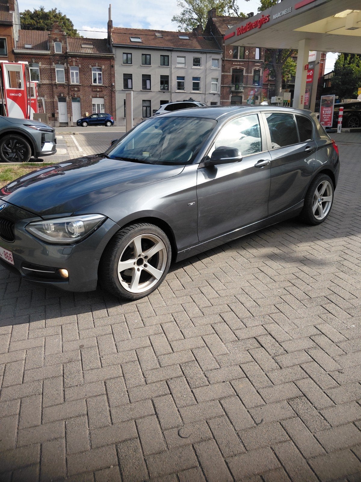 BMW F20 SPORT 118D ( 100 KW ) 5P GPS CUIR CT VIERGE, Euro 5, Zwart, 4 cilinders, Leder