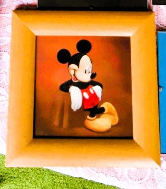 Vintage Mickey Mouse portret Disney magie., Ophalen of Verzenden, Mickey Mouse