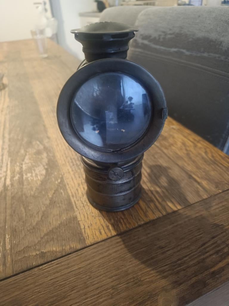 Antieke fiets lamp, Antiek en Kunst, Ophalen of Verzenden