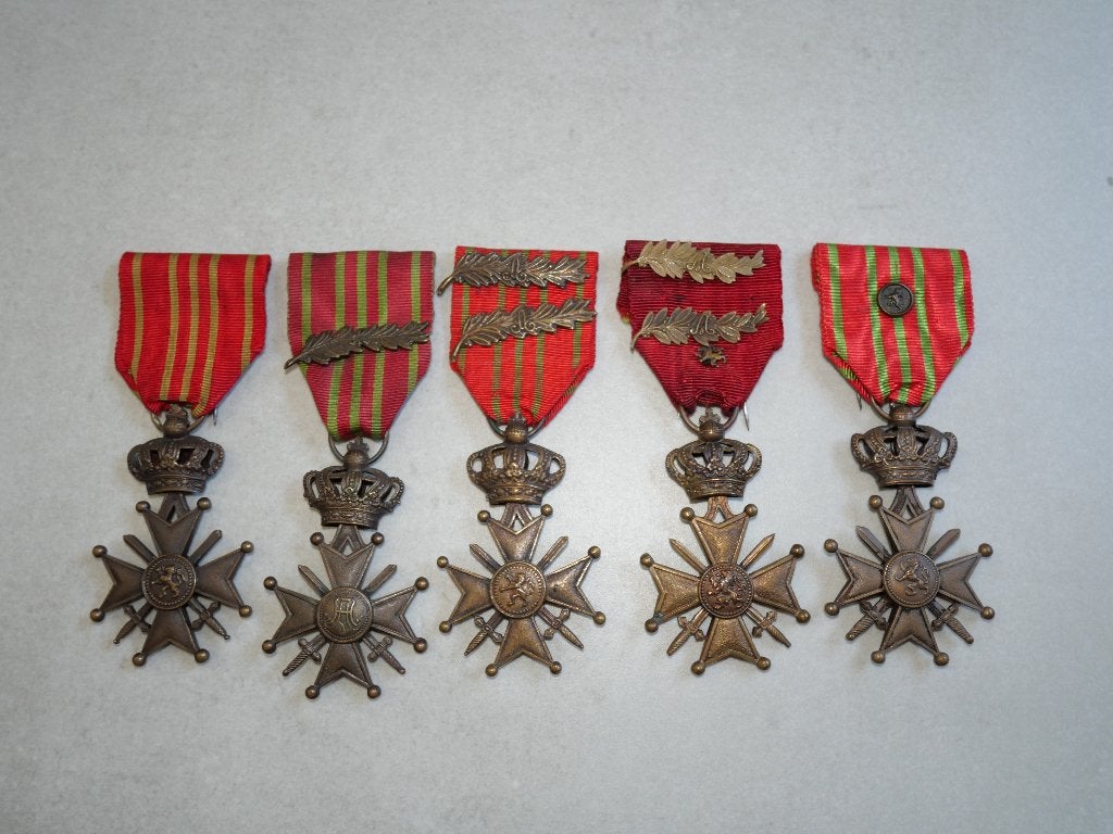 ABBL Oorlogskruis 1914/1918, Ophalen of Verzenden, Landmacht, Lintje, Medaille of Wings