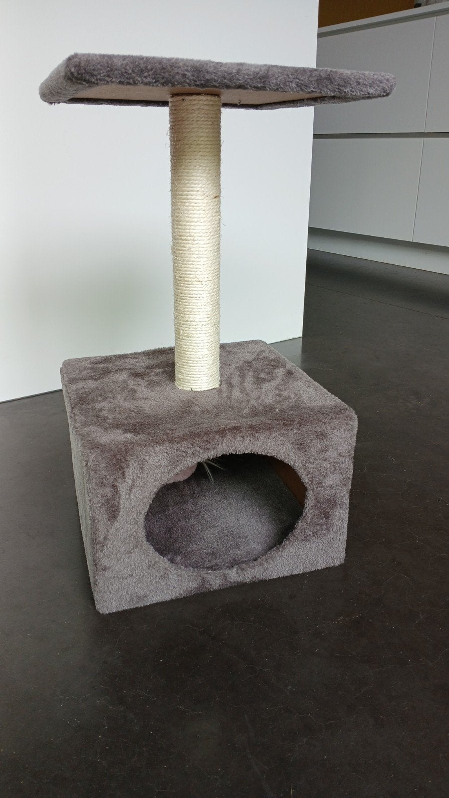 Krabpaal met nestje voor kat, Dieren en Toebehoren, Ophalen, Krabpaal